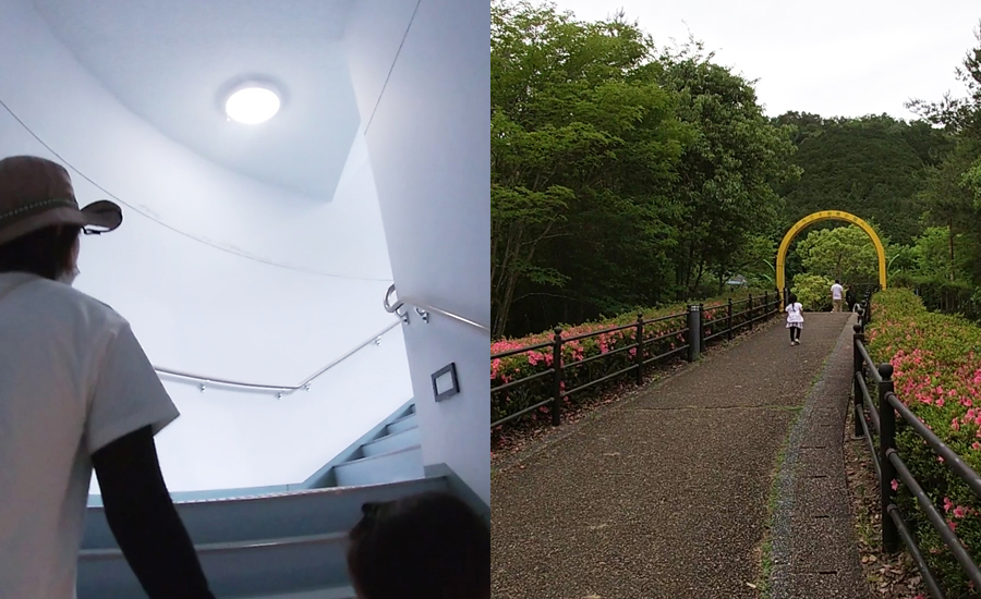 案内所から3階に上がるとアスレチックの入り口があります