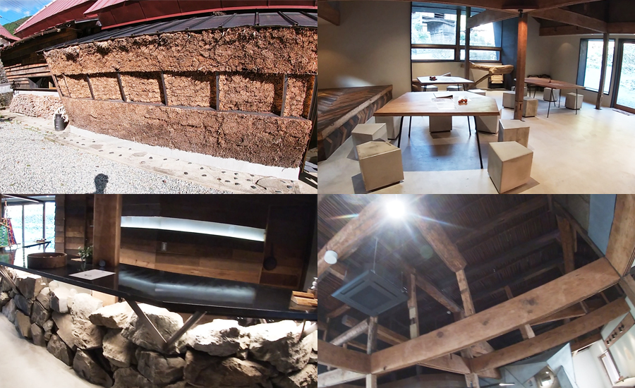 フロントがあるセンター棟も古民家の雰囲気を残しつつ、モダンでオシャレなデザインに