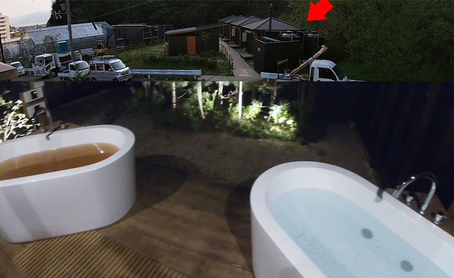 オプションで貸し切り温泉もあります