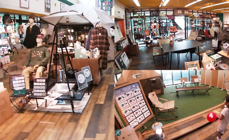 LOGOSショップでは実際にLOGOSの商品を購入することができます。