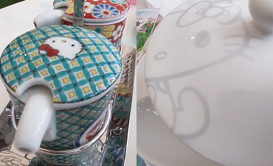 お皿や小物なども至る所にキティちゃんがいます