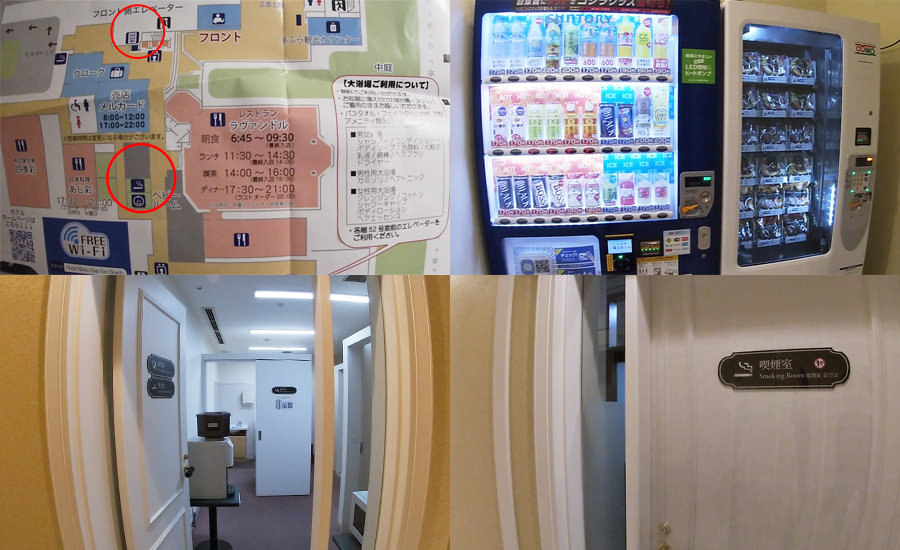 また、1Fにはベビールームや喫煙室、軽食の自販機、自動荷物預かり機「バゲッジキーパー」などもあります。