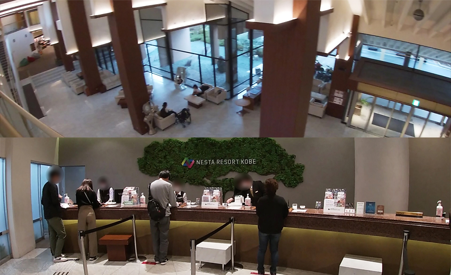 開放的で高級感のあるエントランスやフロント