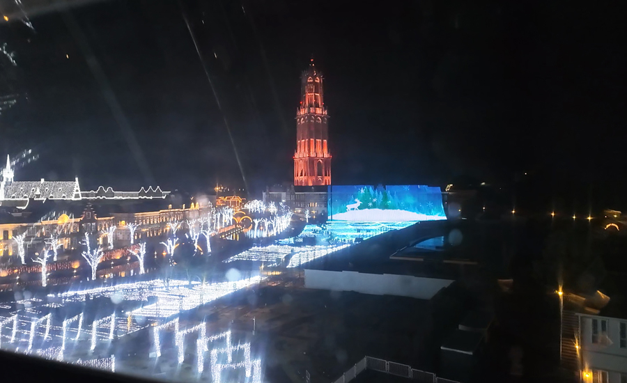 観覧車からはパーク内のイルミネーションが一望できます2