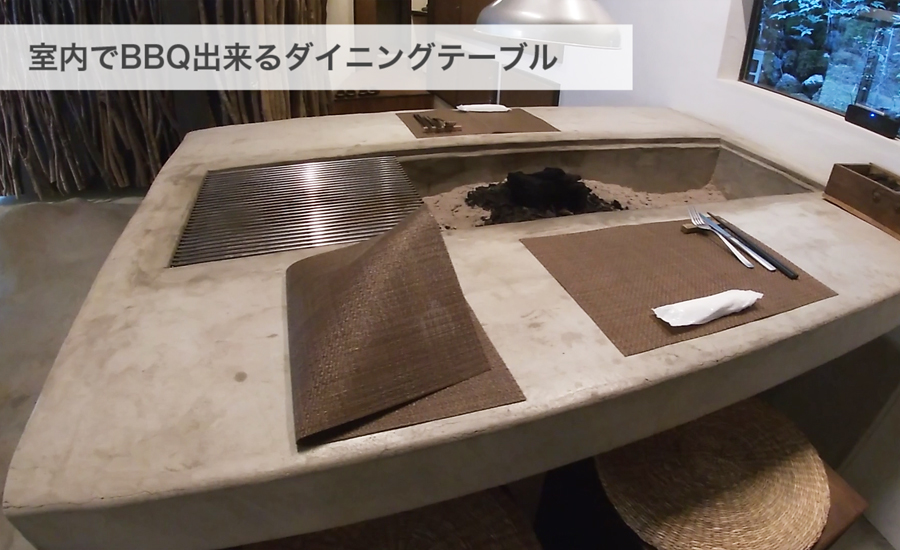 室内BBQが出来るので冬でもおススメ
