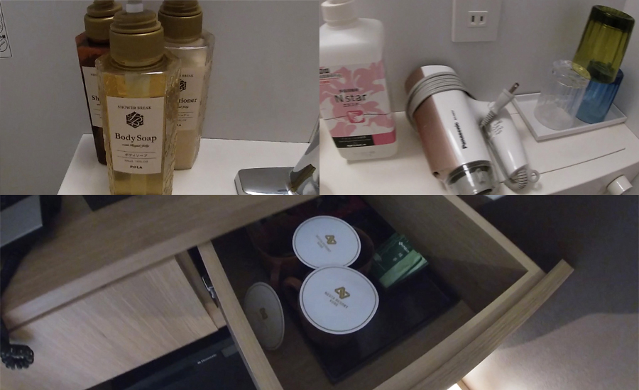客室のアメニティーも一通り、しっかり揃っています