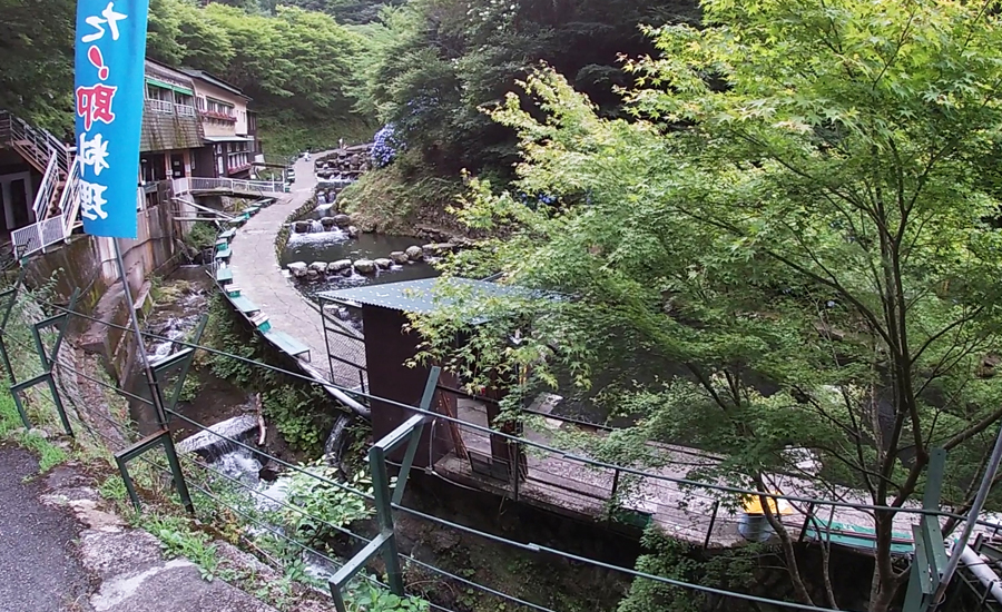 知早川マス釣り場は大阪府と奈良県の境にある金剛山国定公園内にあります。