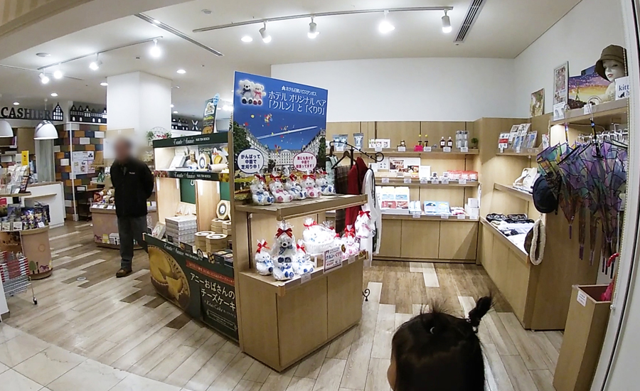 ホテル内の売店にもパーク内で売っているグッズやお菓子などがありました