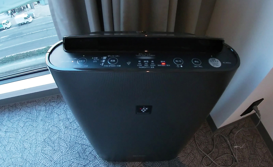 窓が開けられないので空気清浄機が置いてあるのもうれしかったです