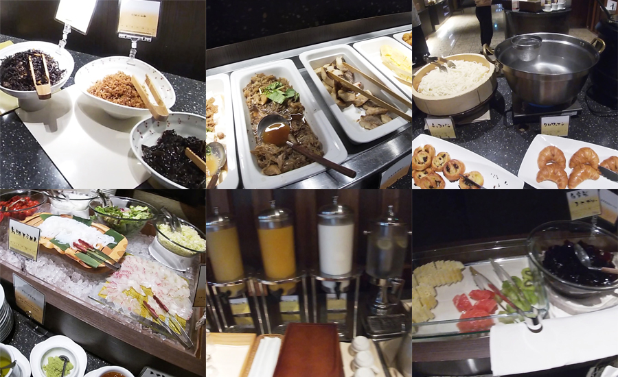 朝食バイキングがお刺身などもあり豪華すぎでした
