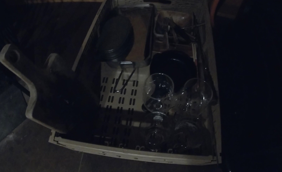 後片付けは使った食器や調理器具をトレイの中に入れて置いておくだけでOKでした。