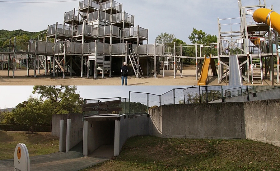 あすたむらんど内にある公園の遊具がかなり個性的でおもしろかったです