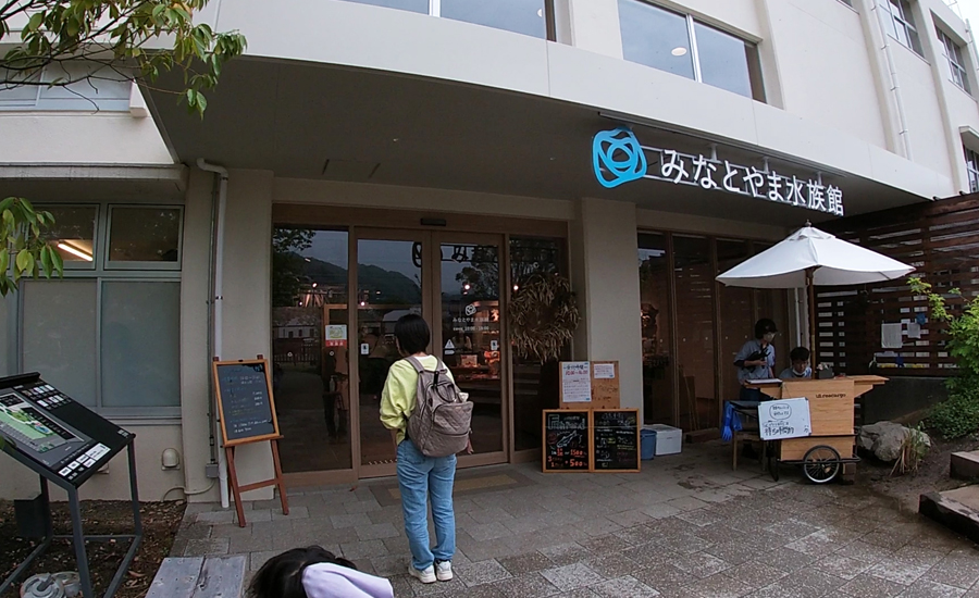 ソファーに座ったり絨毯の場所もある新感覚の水族館