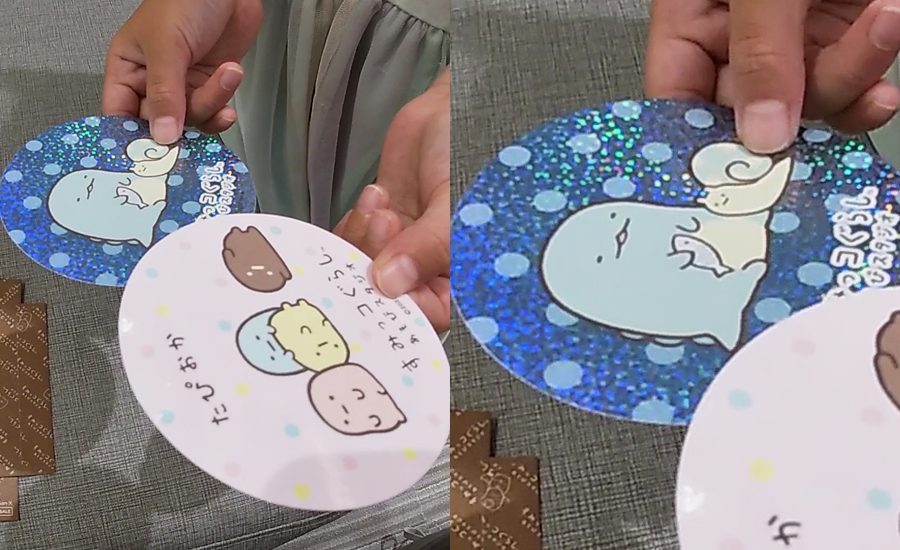 キラキラのレアシールがあるのですが、今回2枚中1枚がレアシールでした