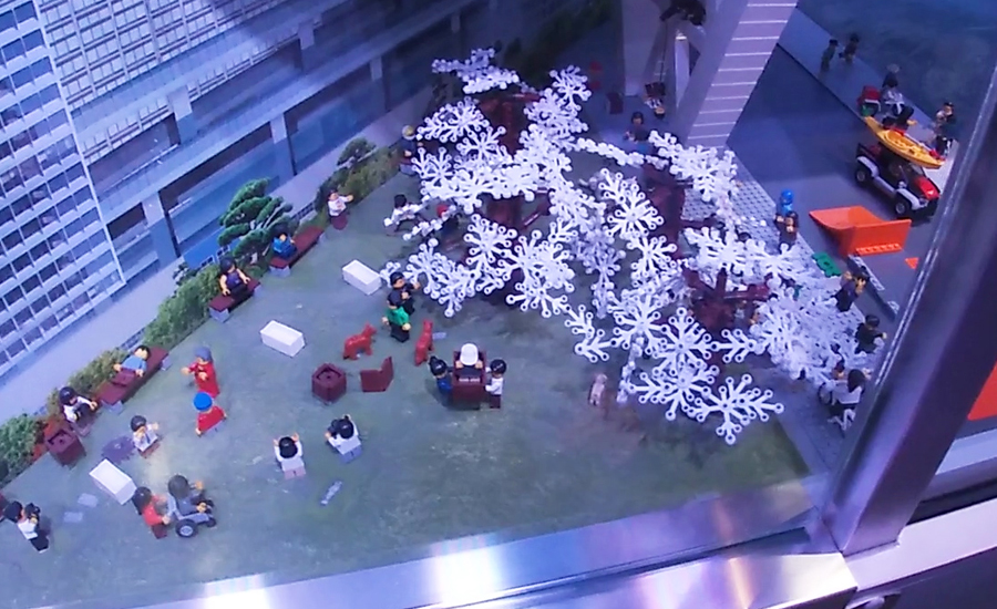 レゴのジオラマ「ミニランド」も冬仕様になっていました1