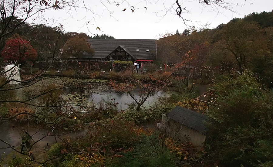 そこからの眺めが最高にキレイでした。雨だったのが本当に残念です。