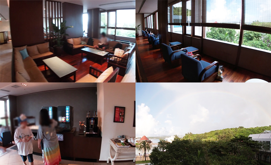 ホテル内にある温泉や宿泊者専用ラウンジの「Club-savvy-ラウンジ」も使い放題