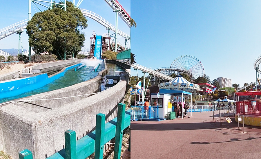 遊園地やプール、スケート場もありかなり広い敷地になっています