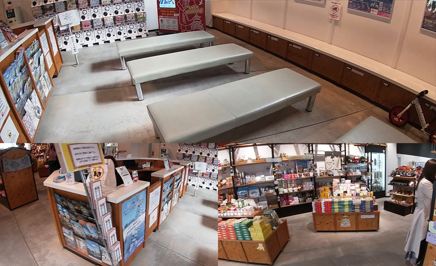 ロードトレインの待合所もあり、お土産ショップと観光案内所と同じ空間にあるので待ち時間が退屈せずに済みます