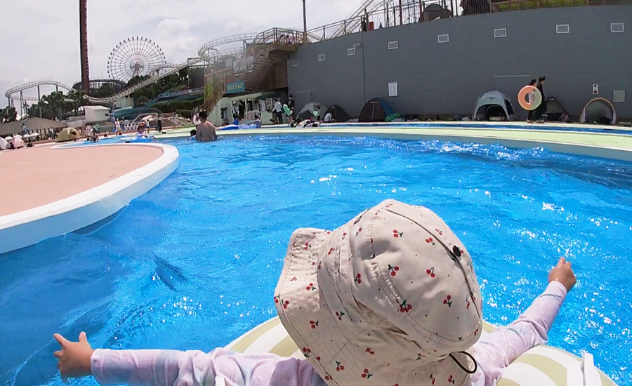 子供が大好きな流れるプール