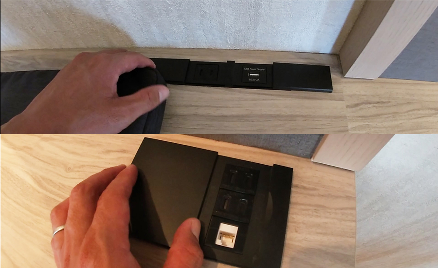 コンセントやUSBポートにも対応してました